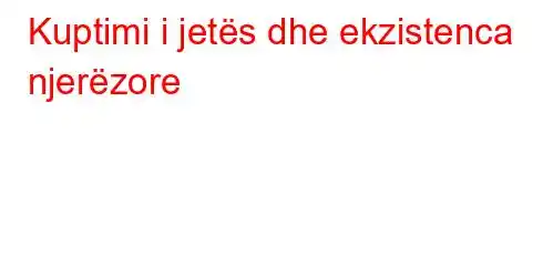 Kuptimi i jetës dhe ekzistenca njerëzore