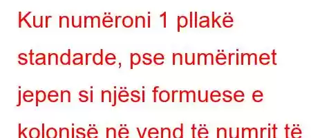 Kur numëroni 1 pllakë standarde, pse numërimet jepen si njësi formuese e kolonisë në vend të numrit të qelizave