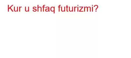 Kur u shfaq futurizmi?