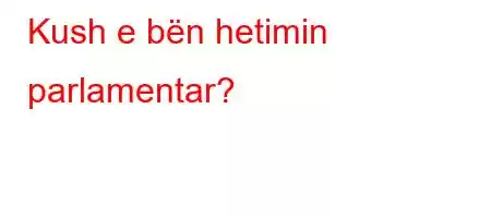 Kush e bën hetimin parlamentar?