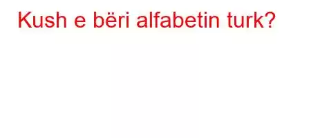 Kush e bëri alfabetin turk?