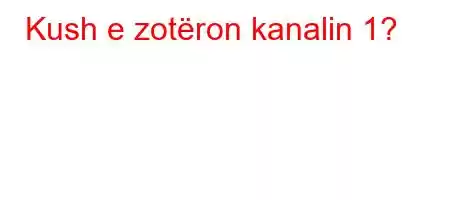 Kush e zotëron kanalin 1?