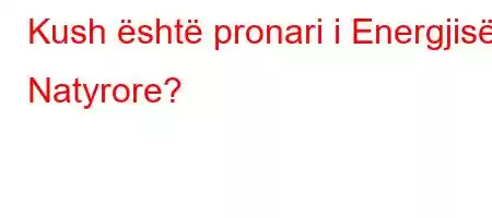 Kush është pronari i Energjisë Natyrore?