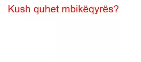 Kush quhet mbikëqyrës