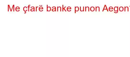 Me çfarë banke punon Aegon?