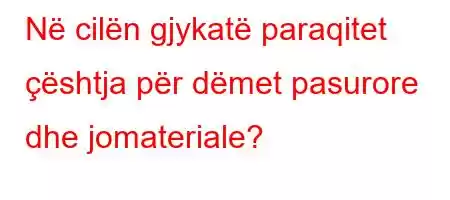 Në cilën gjykatë paraqitet çështja për dëmet pasurore dhe jomateriale?