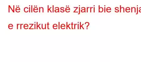 Në cilën klasë zjarri bie shenja e rrezikut elektrik?