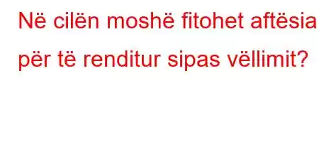 Në cilën moshë fitohet aftësia për të renditur sipas vëllimit