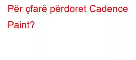 Për çfarë përdoret Cadence Paint?