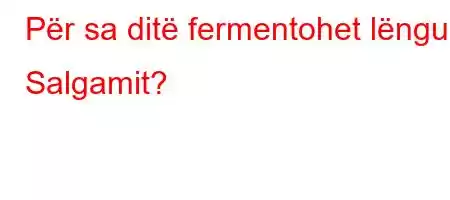 Për sa ditë fermentohet lëngu i Salgamit?