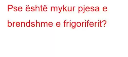 Pse është mykur pjesa e brendshme e frigoriferit