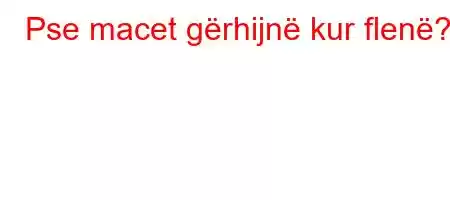 Pse macet gërhijnë kur flenë?