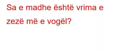 Sa e madhe është vrima e zezë më e vogël?