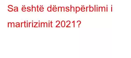 Sa është dëmshpërblimi i martirizimit 2021?