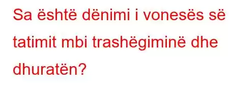 Sa është dënimi i vonesës së tatimit mbi trashëgiminë dhe dhuratën