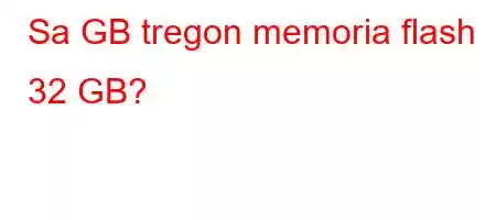 Sa GB tregon memoria flash 32 GB