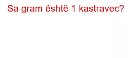 Sa gram është 1 kastravec?