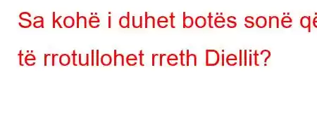 Sa kohë i duhet botës sonë që të rrotullohet rreth Diellit?