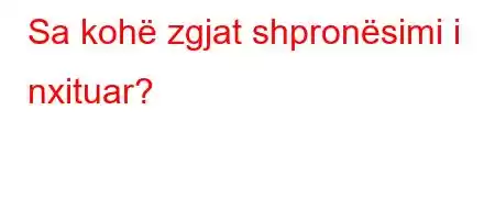 Sa kohë zgjat shpronësimi i nxituar?