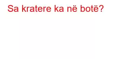 Sa kratere ka në botë