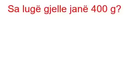 Sa lugë gjelle janë 400 g?