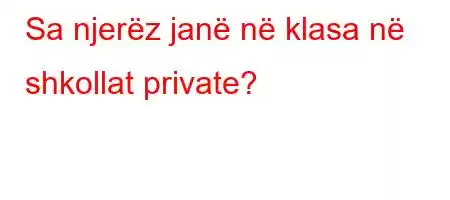 Sa njerëz janë në klasa në shkollat  