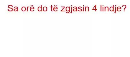 Sa orë do të zgjasin 4 lindje?