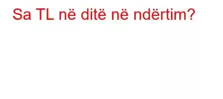 Sa TL në ditë në ndërtim?