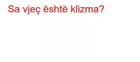 Sa vjeç është klizma