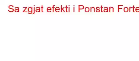 Sa zgjat efekti i Ponstan Forte?