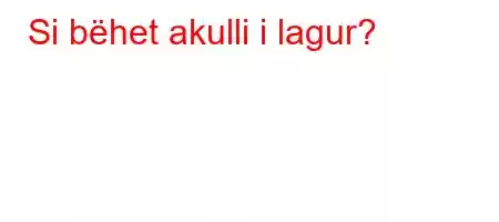 Si bëhet akulli i lagur?