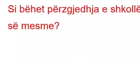 Si bëhet përzgjedhja e shkollës së mesme