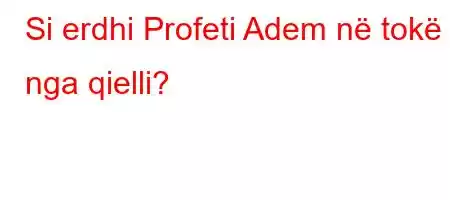 Si erdhi Profeti Adem në tokë nga qielli?