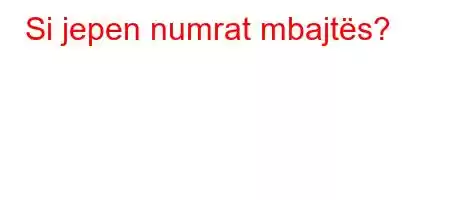 Si jepen numrat mbajtës?