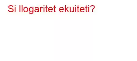 Si llogaritet ekuiteti?