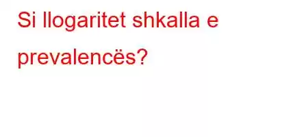 Si llogaritet shkalla e prevalencës?