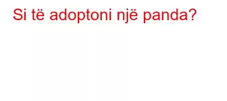 Si të adoptoni një panda