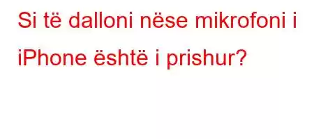 Si të dalloni nëse mikrofoni i iPhone është i prishur?