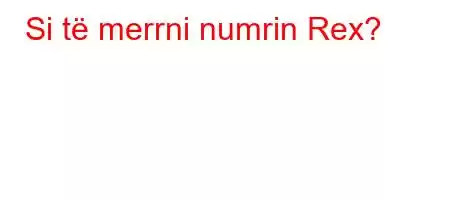 Si të merrni numrin Rex?