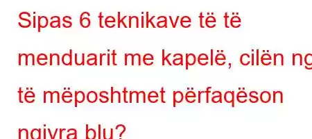 Sipas 6 teknikave të të menduarit me kapelë, cilën nga të mëposhtmet përfaqëson ngjyra blu