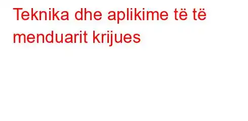 Teknika dhe aplikime të të menduarit krijues